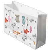 Geschenktüten mit süßem Tiermuster Große Geschenktüte (Vorderseite Schrägansicht)
