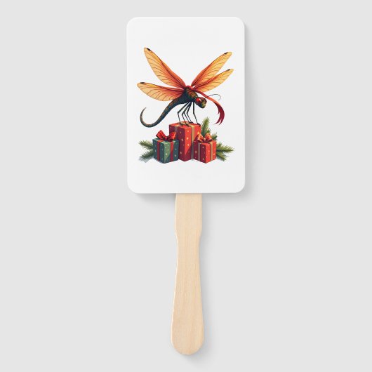 Geschenkverpackte Libelle Fächer (Vorderseite)