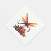 Geschenkverpackte Libelle Serviette (Ecke)