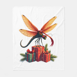 Geschenkverpackte Wasserjungfer Fleecedecke