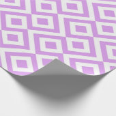 Geschenkverpackung Lavendel und White Meander Must Geschenkpapier (Ecke)