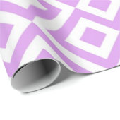 Geschenkverpackung Lavendel und White Meander Must Geschenkpapier (Rolleneckpunkt)