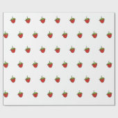 Geschenkverpackung Süße Erdbeeren  Geschenkpapier (Flach)