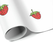 Geschenkverpackung Süße Erdbeeren  Geschenkpapier (Rolleneckpunkt)