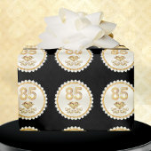 Geschenkverpackung zum 85. Geburtstag Geschenkpapier
