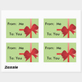 Geschenkverpackungen, die Sie anpassen können! Rechteckiger Aufkleber (Blatt)