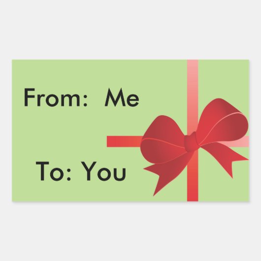 Geschenkverpackungen, die Sie anpassen können! Rechteckiger Aufkleber (Vorderseite)