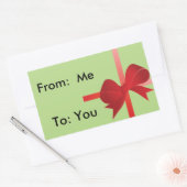 Geschenkverpackungen, die Sie anpassen können! Rechteckiger Aufkleber (Umschlag)