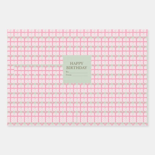 Geschenkverpackungsmaterial Geschenkpapier Set (Vorderseite)