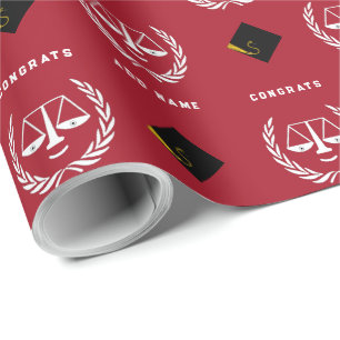 Geschenkverpackungspapier für den Abschluss an der Geschenkpapier
