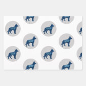 Geschenkverpackungspapier für Polizeihunde Geschenkpapier Set (Vorderseite 2)