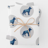 Geschenkverpackungspapier für Polizeihunde Geschenkpapier Set (Beispiel)