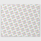 Geschenkverpackungspapier Rolle Benutzerdefinierte Geschenkpapier (Flach)