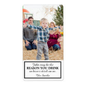 Geschenkweinetikett wegen Kind (Vorne)