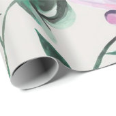 Geschenkwrake mit weichem Blumenwasser Geschenkpapier (Rolleneckpunkt)