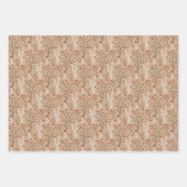 Geschenkwrake "Red and Green Botanical Berries" Geschenkpapier Set (Vorderseite 3)