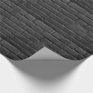 Geschenkwrap aus schwarzem und weißem Stein Geschenkpapier