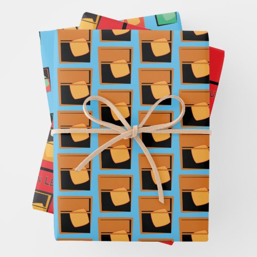 Geschenkwrap - Bourbon Aficionado 3 Designs Geschenkpapier Set (Beispiel)