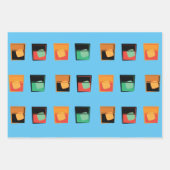 Geschenkwrap - Bourbon Aficionado 3 Designs Geschenkpapier Set (Vorderseite 3)