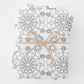 Geschenkwrap - Drei Mandala-Muster für Farbe Geschenkpapier Set (Beispiel)