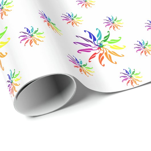 Geschenkwrap - Farbräder Geschenkpapier (Rolleneckpunkt)