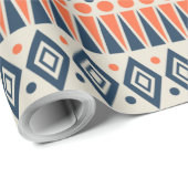 Geschenkwrap für geometrische Muster für Erntedank Geschenkpapier (Rolleneckpunkt)