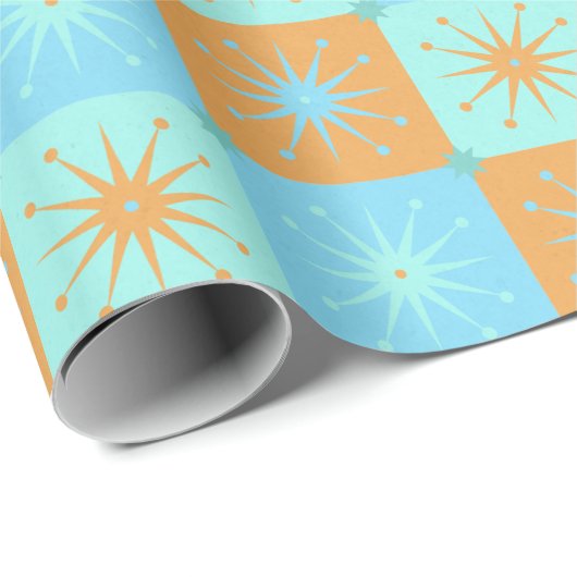Geschenkwrap für moderne Sternexplosionen des Mitt Geschenkpapier (Rolleneckpunkt)