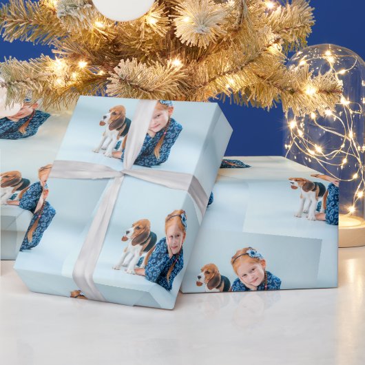 Geschenkwrap für personalisiertes Foto Geschenkpapier (Feiertage)