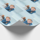 Geschenkwrap für personalisiertes Foto Geschenkpapier (Ecke)