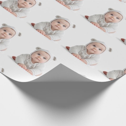 Geschenkwrap für personalisiertes Foto Geschenkpapier (Ecke)