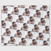 Geschenkwrap für personalisiertes Foto Geschenkpapier (Flach)