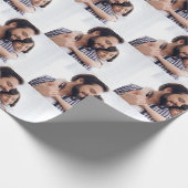 Geschenkwrap für personalisiertes Foto Geschenkpapier (Ecke)