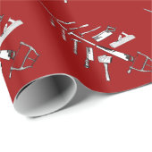 Geschenkwrap für Vintage Karpentry-Tools Geschenkpapier (Rolleneckpunkt)