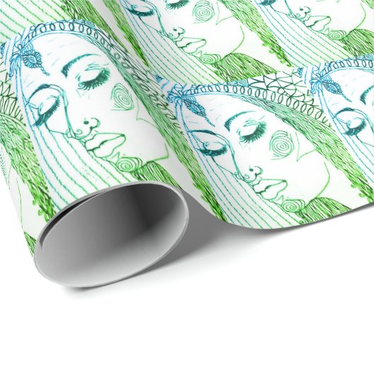 Geschenkwrap Geschenkpapier (Rolleneckpunkt)