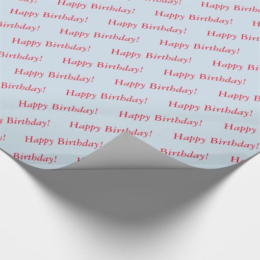 Geschenkwrap - Happy Birthday Geschenkpapier (Ecke)