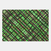 Geschenkwrap Kwanzaa Rot/Grün/Schwarz Weave Geschenkpapier Set (Vorderseite 3)