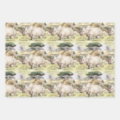 Geschenkwrap mit Rhinoceros African Rhino Themes Geschenkpapier Set (Vorderseite 2)