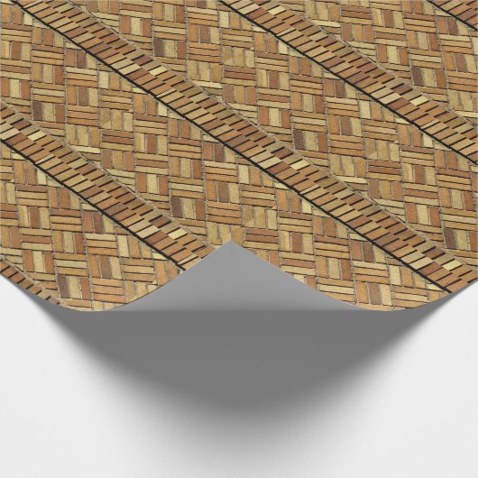 Geschenkwrap - Muster aus Woven Brick Geschenkpapier (Ecke)