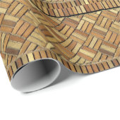 Geschenkwrap - Muster aus Woven Brick Geschenkpapier (Rolleneckpunkt)