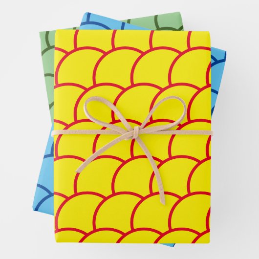 Geschenkwrap - Muster in der Größe der Fische Geschenkpapier Set (Beispiel)