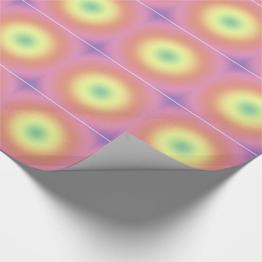 Geschenkwrap - Rainbow Circles Geschenkpapier (Ecke)