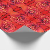 Geschenkwrap Roll NEON Orange Begonia Geschenkpapier (Ecke)