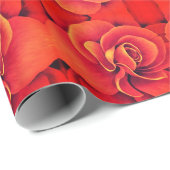 Geschenkwrap Roll NEON Orange Begonia Geschenkpapier (Rolleneckpunkt)