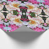 Geschenkwrap Roll Peonies Geschenkpapier (Ecke)