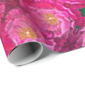 Geschenkwrap Roll Pink Cactus Rose Geschenkpapier (Rolleneckpunkt)