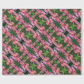 Geschenkwrap Roll Pink Lilies Geschenkpapier (Flach)