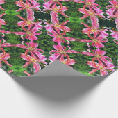 Geschenkwrap Roll Pink Lilies Geschenkpapier (Ecke)
