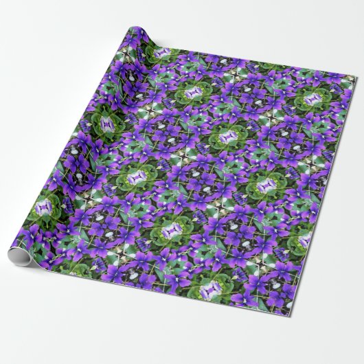 Geschenkwrap Roll Woodland Violets Geschenkpapier (Ungerollt)