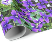 Geschenkwrap Roll Woodland Violets Geschenkpapier (Rolleneckpunkt)