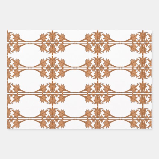 Geschenkwrap-Set - Blätter bei Right Angles geteer (Vorderseite)